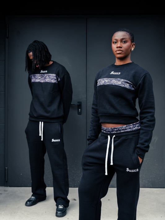 TRACKSUIT BLACKOUT SET without a hood