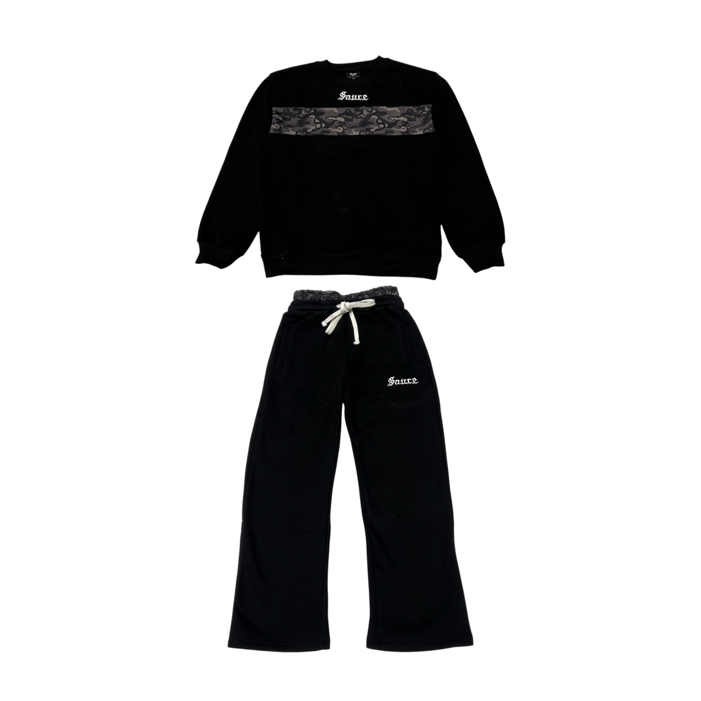TRACKSUIT BLACKOUT SET without a hood