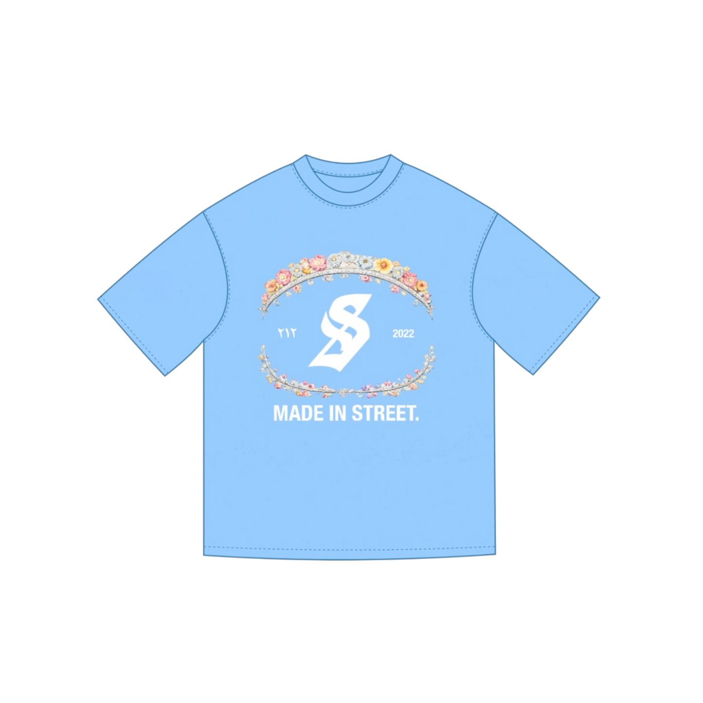 MADE IN STREET TEE AZZURRA