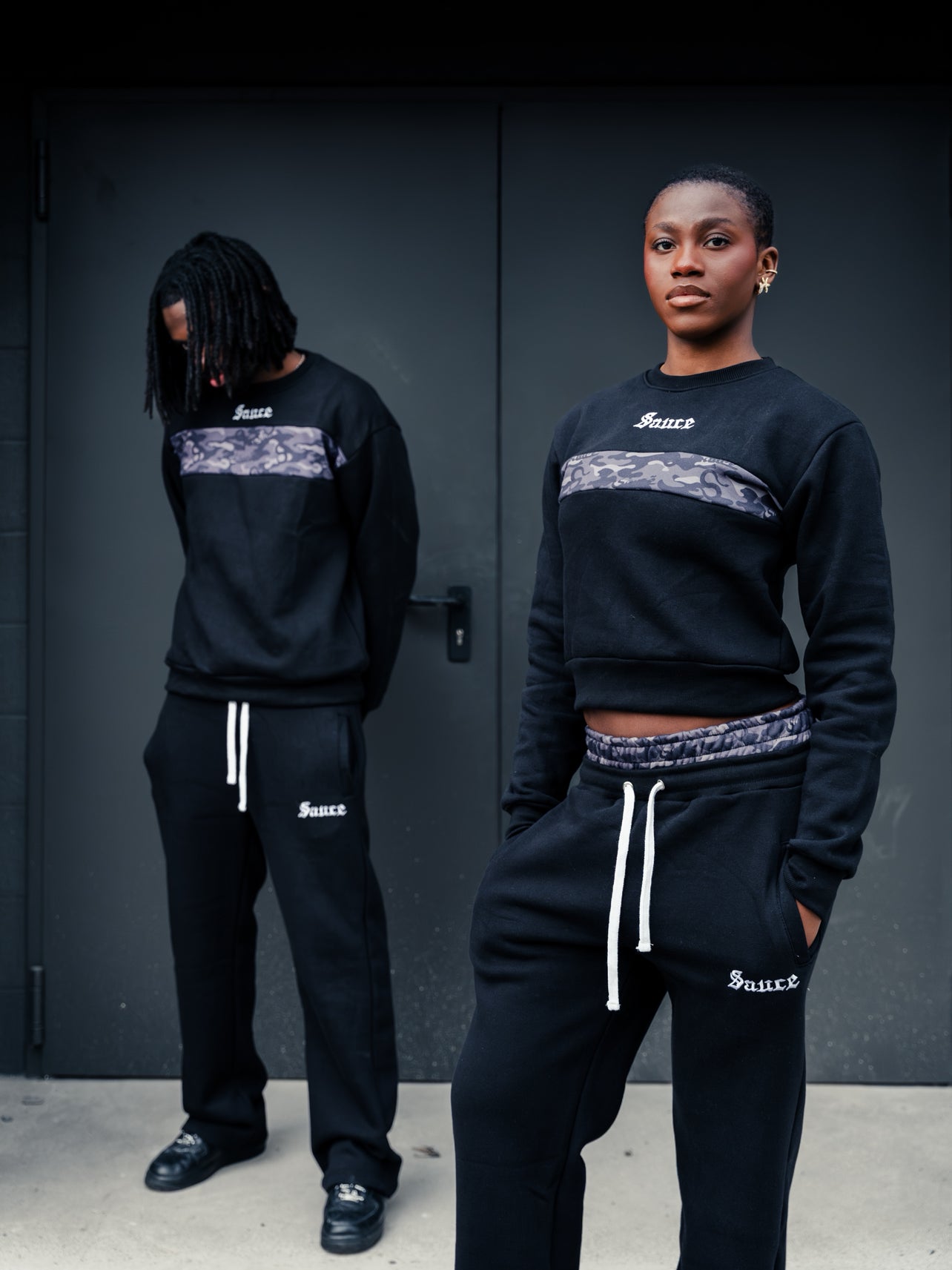 TRACKSUIT BLACKOUT SET without a hood