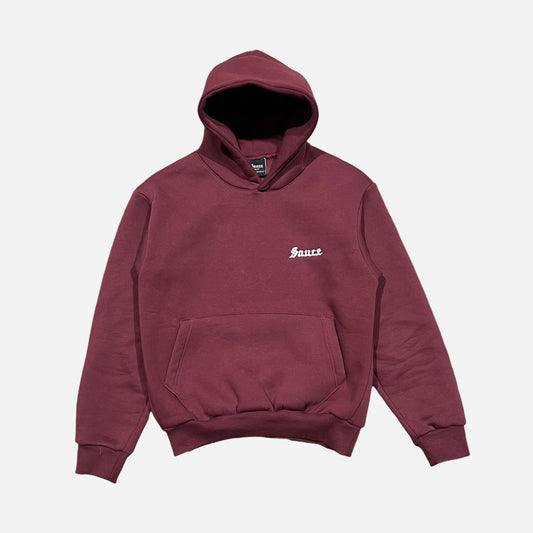 HOODIE BASIC BORDO