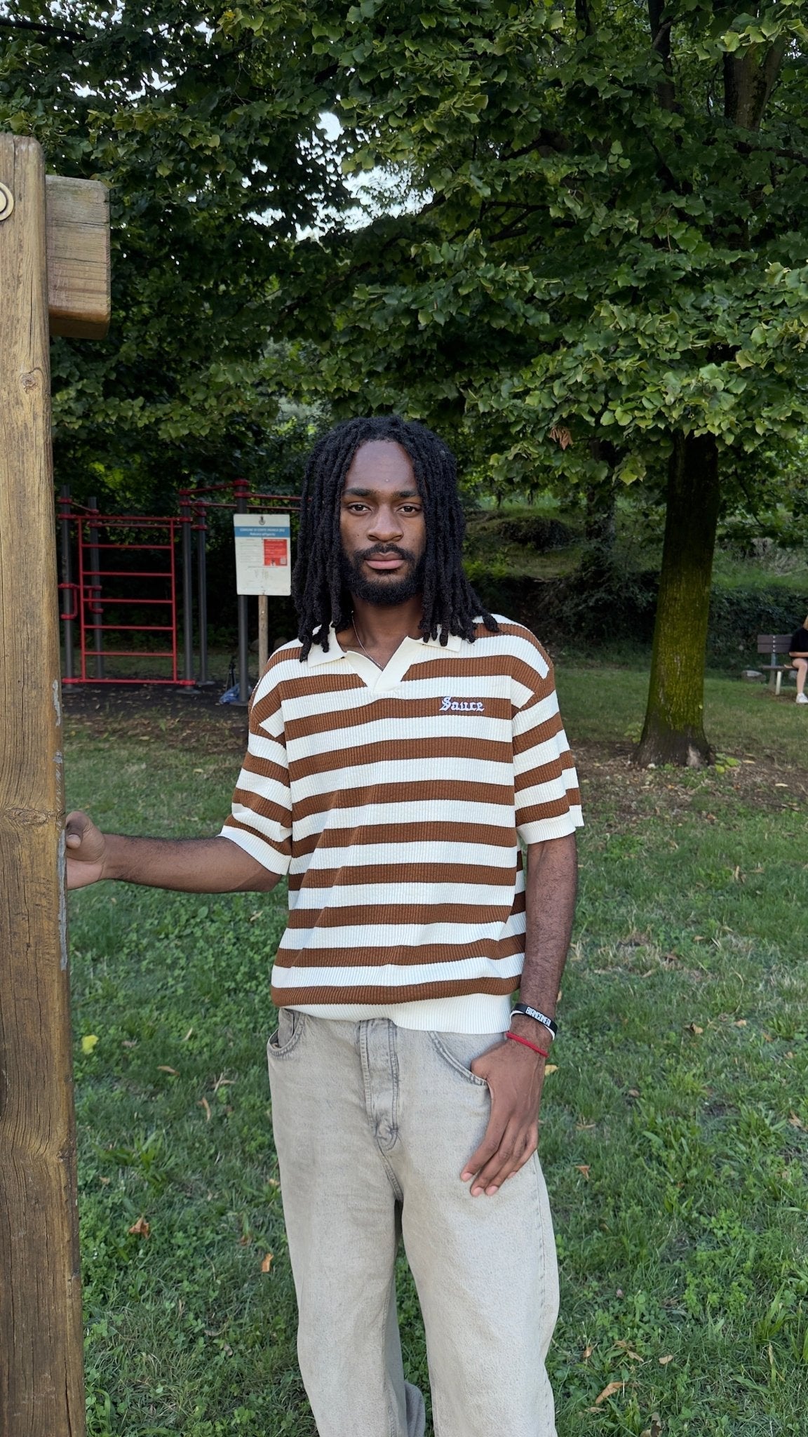 CHOCO STRIPES POLO - sauce.merch212