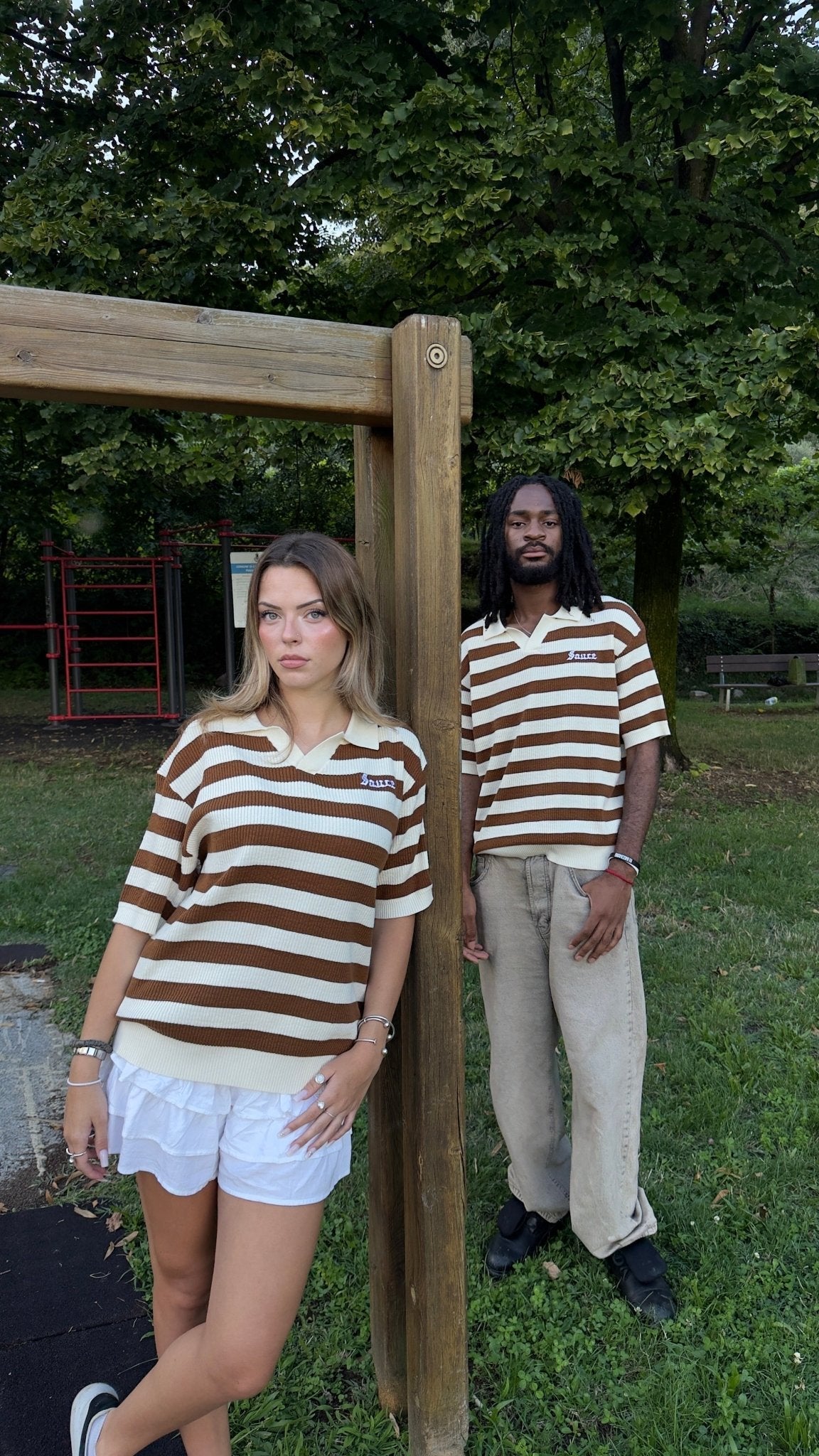 CHOCO STRIPES POLO - sauce.merch212