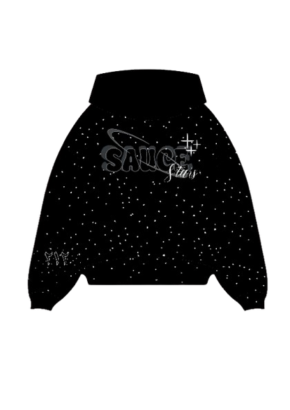 HODDIE STARS BLACK