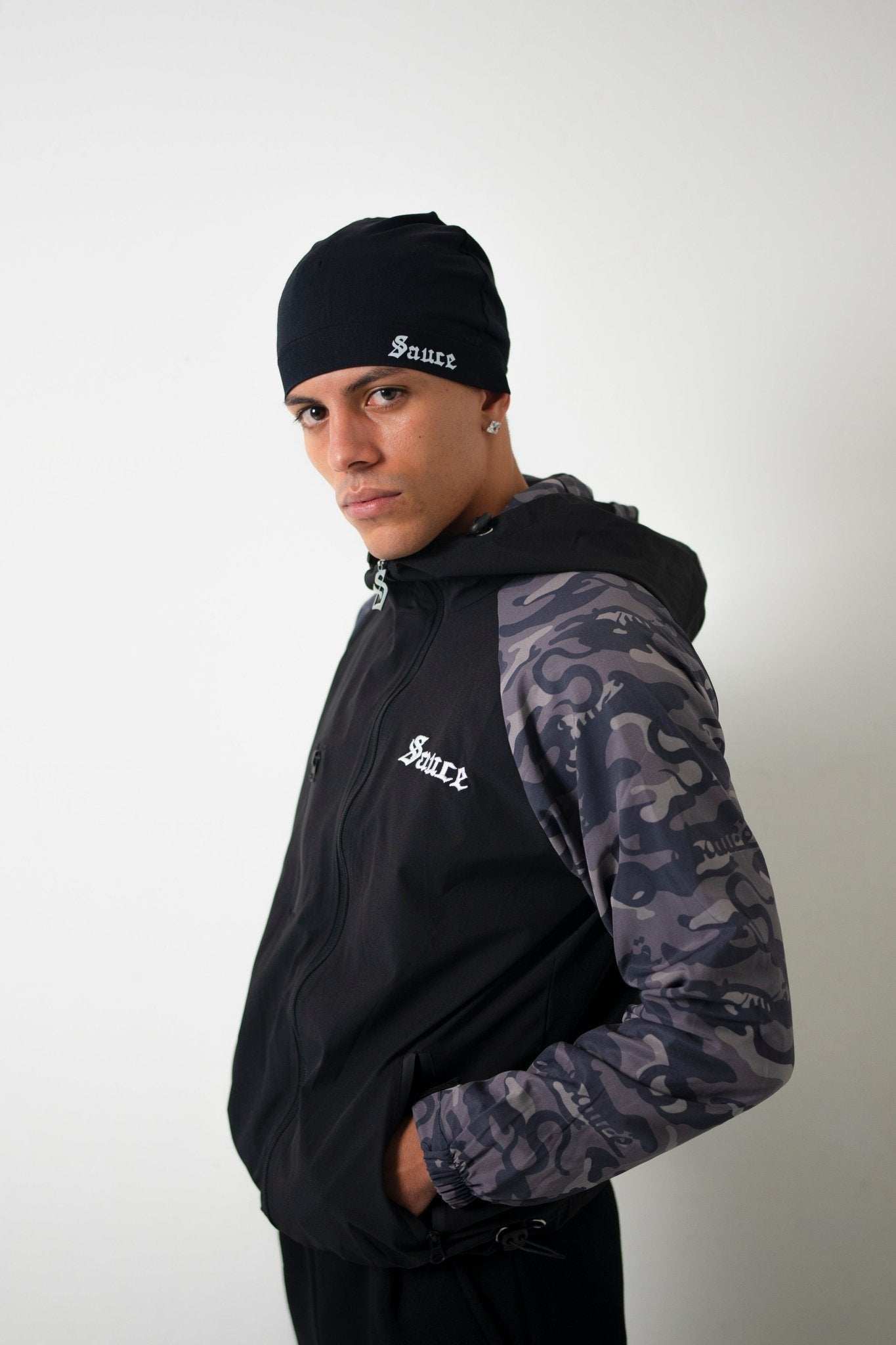 Jacket camo - black - sauce.merch212