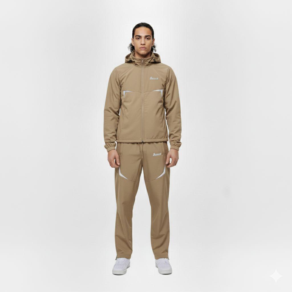 TRACKSUIT BLOCK BEIGE - sauce.merch212